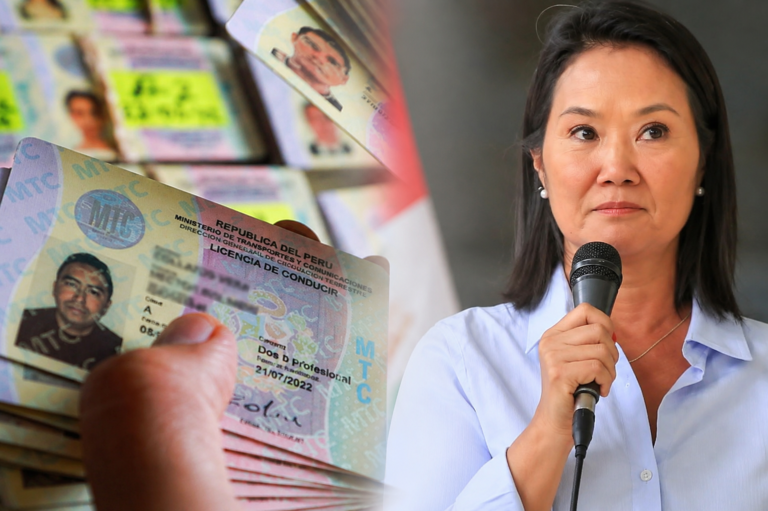Keiko Fujimori anunció cambios en los brevetes y licencias de conducir, incluida la derogación de la ley de puntos y una revisión de multas.